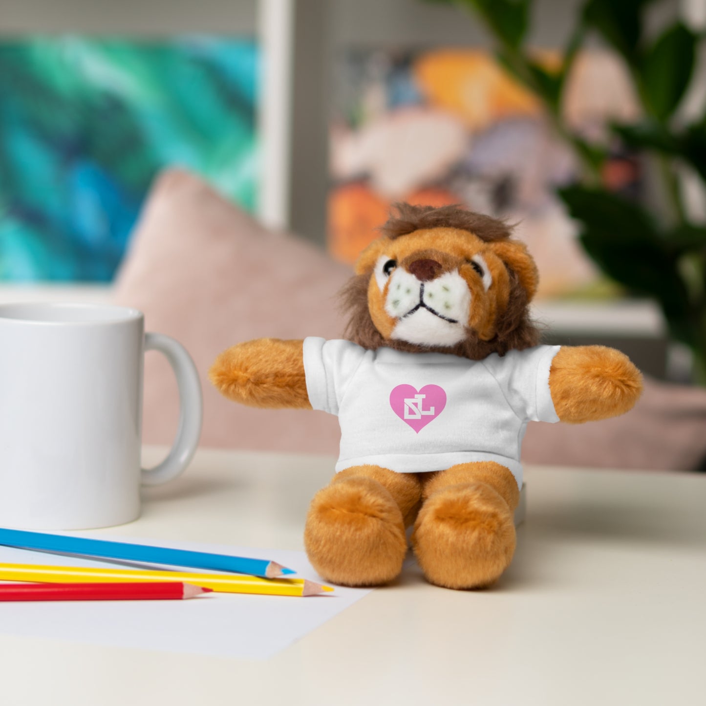Adorable Stuffed Bear with Heart Tee - Perfect Gift for Kids & Celebrations