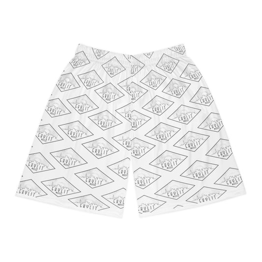 Skylit Music Basketball Shorts (White)
