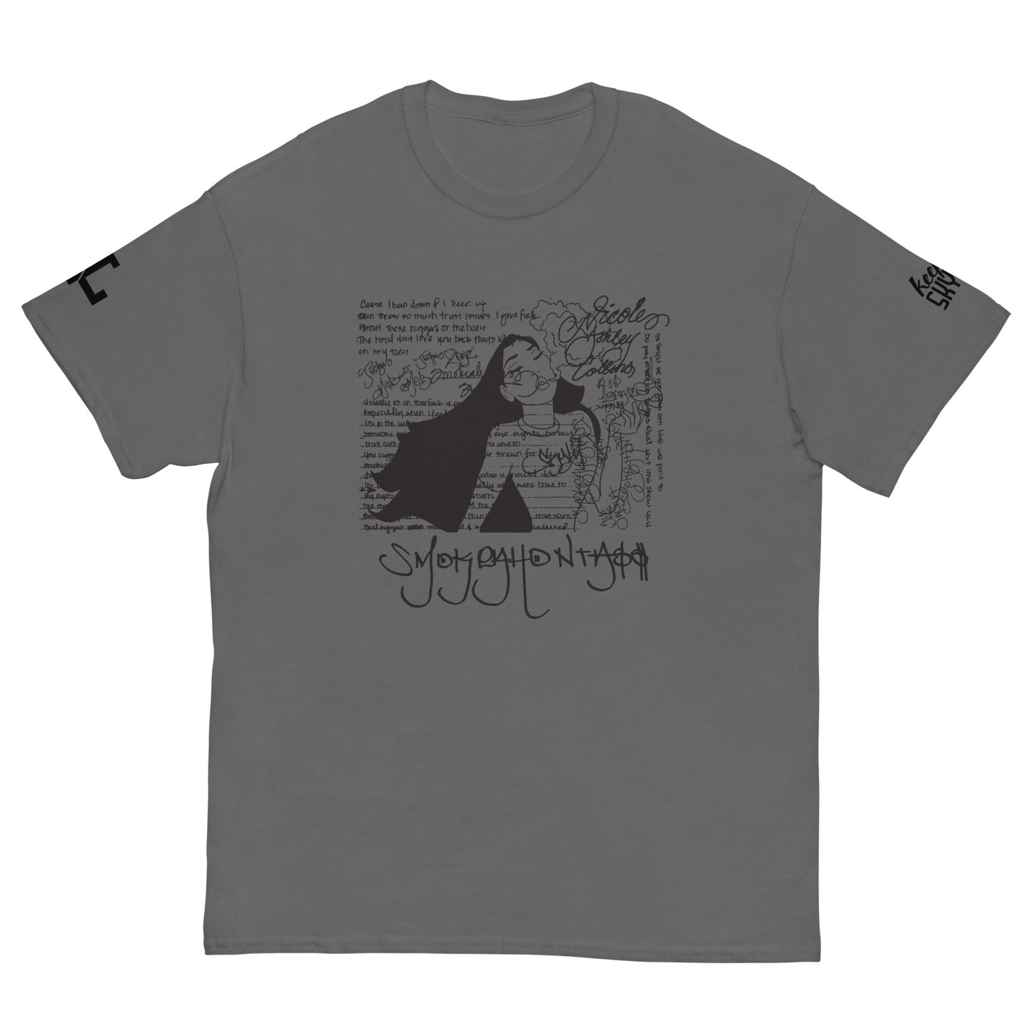 Smokeahontass Rhymebook T-Shirt With Black