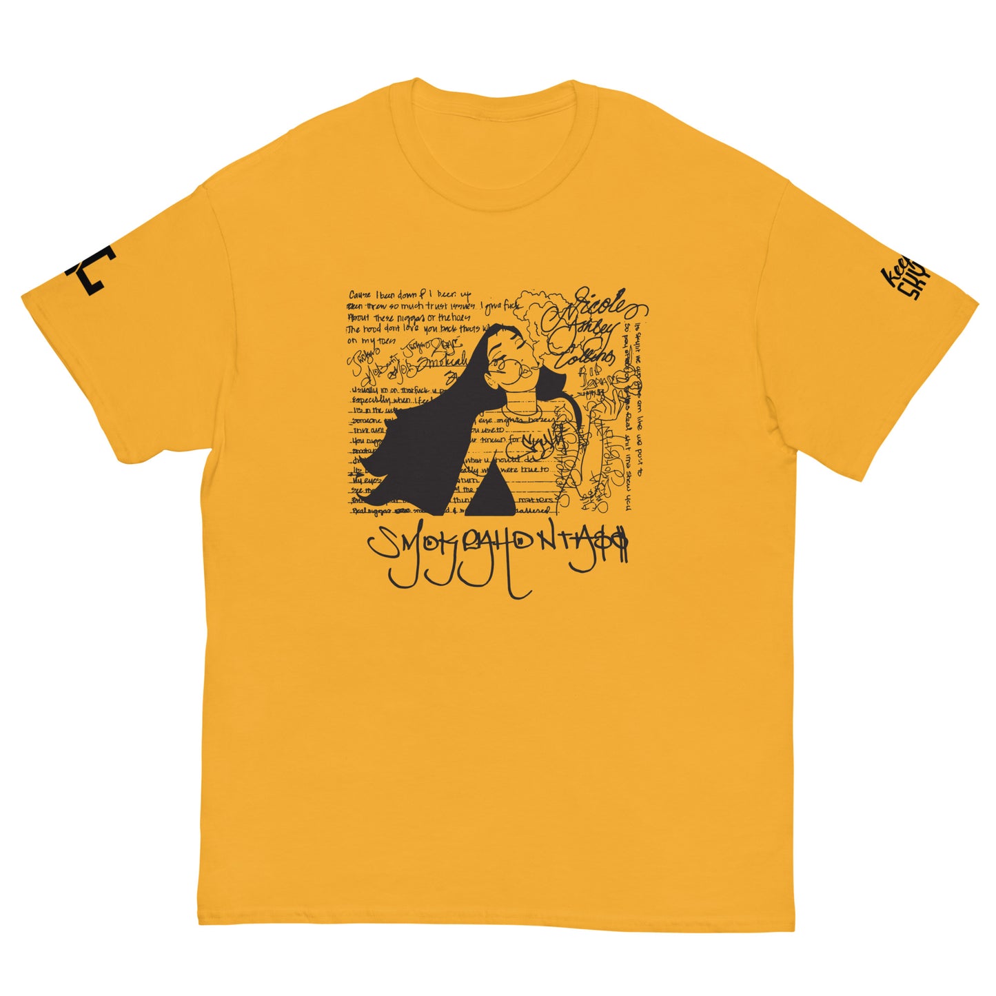 Smokeahontass Rhymebook T-Shirt With Black