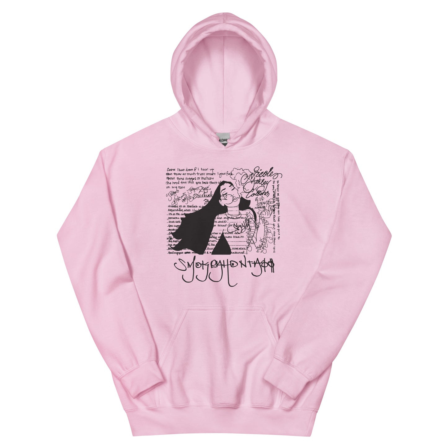 Smokeahontass Rhymebook Hoodie With Black