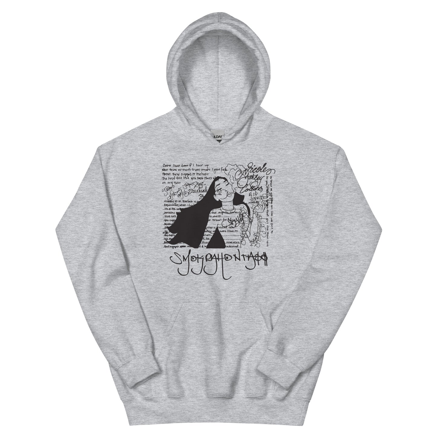 Smokeahontass Rhymebook Hoodie With Black