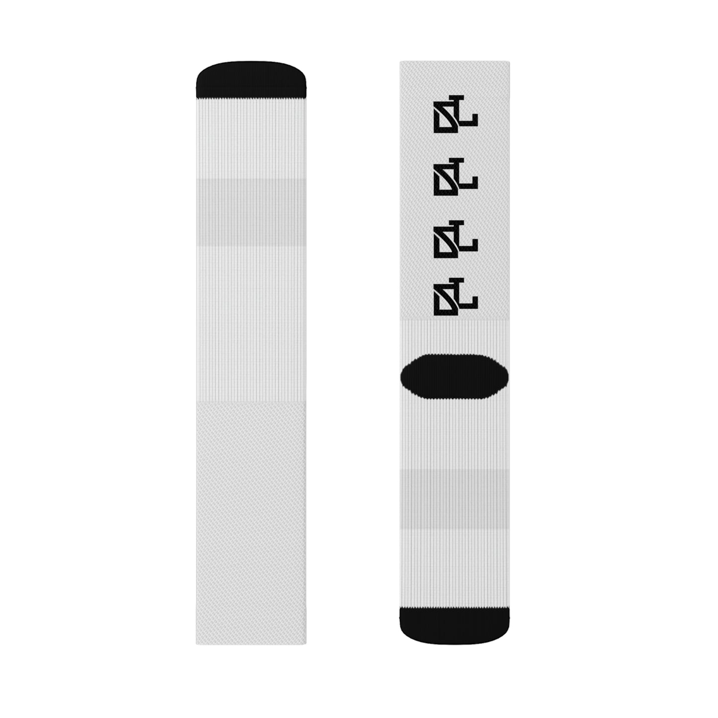 Skylit Music Socks (wht/blk)