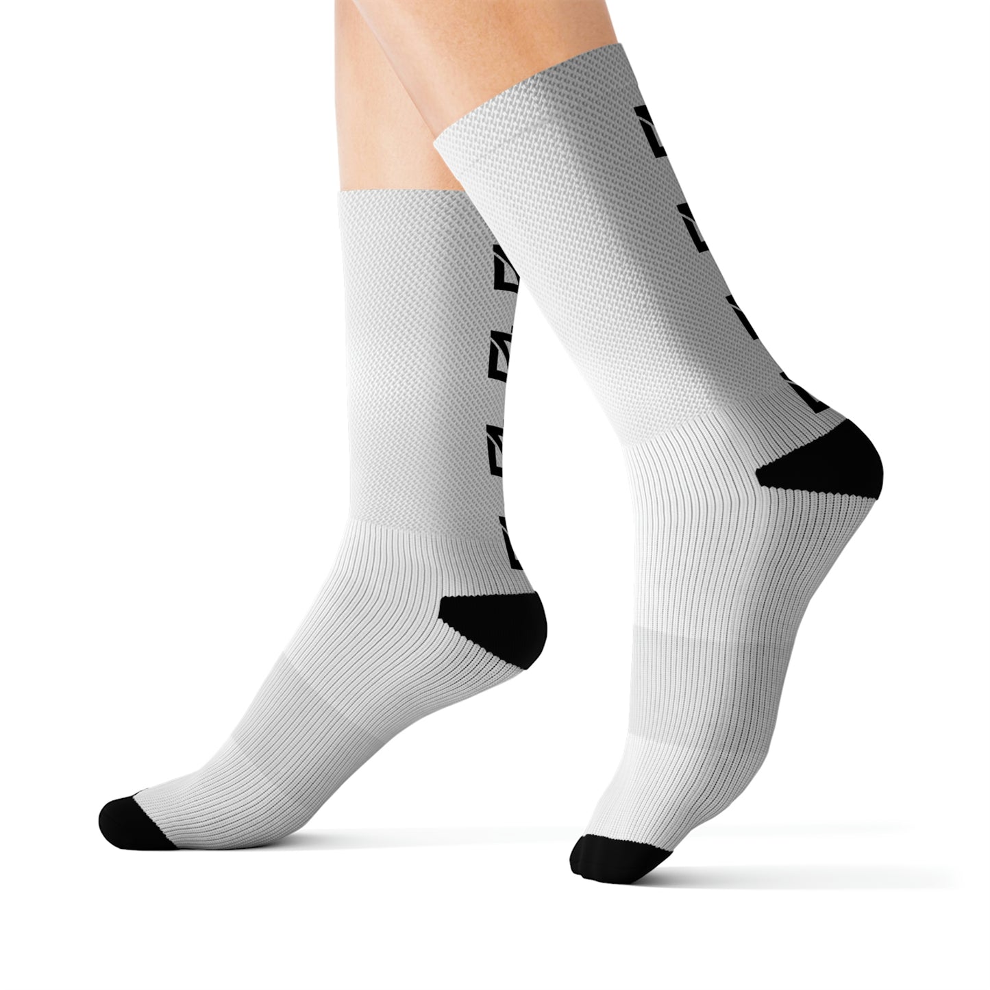 Skylit Music Socks (wht/blk)