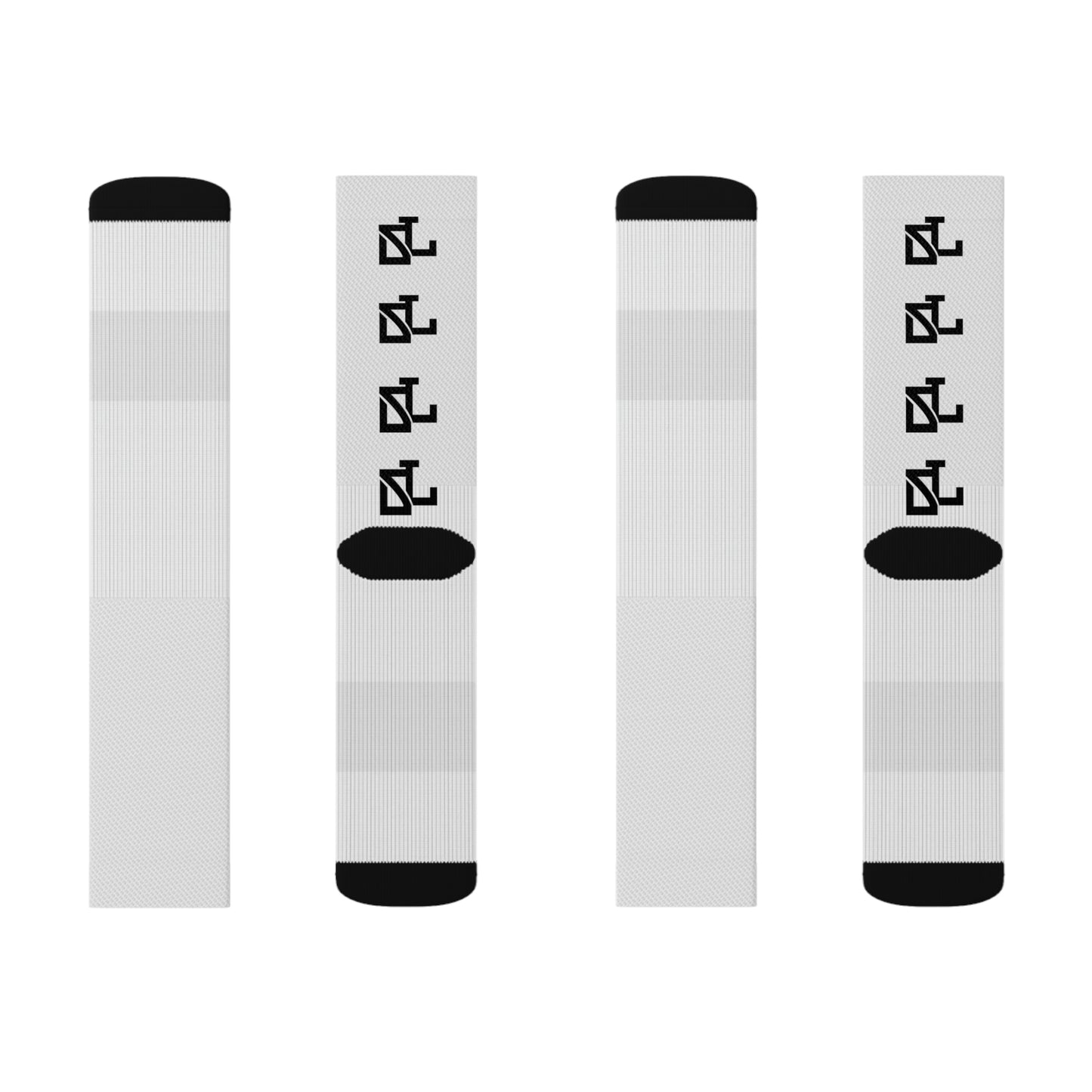 Skylit Music Socks (wht/blk)