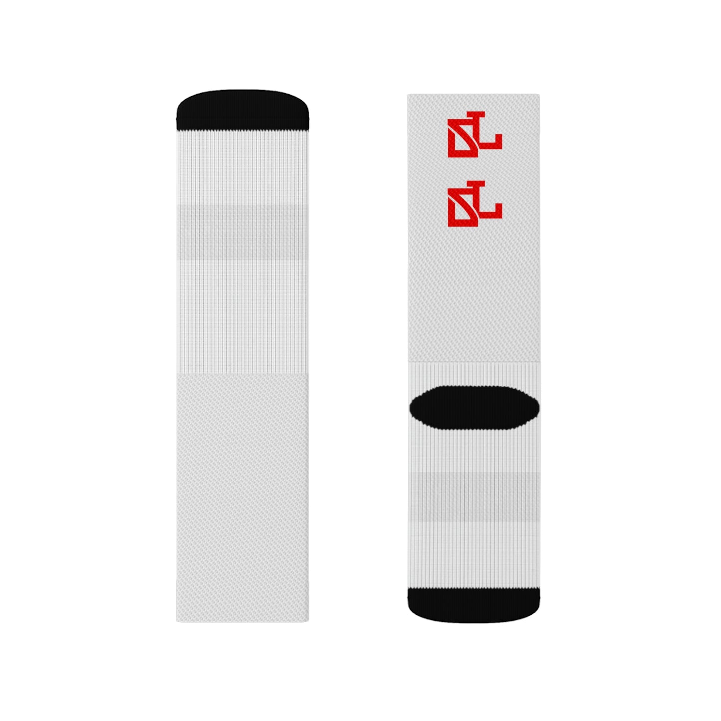 Skylit Music Socks (wht/red)