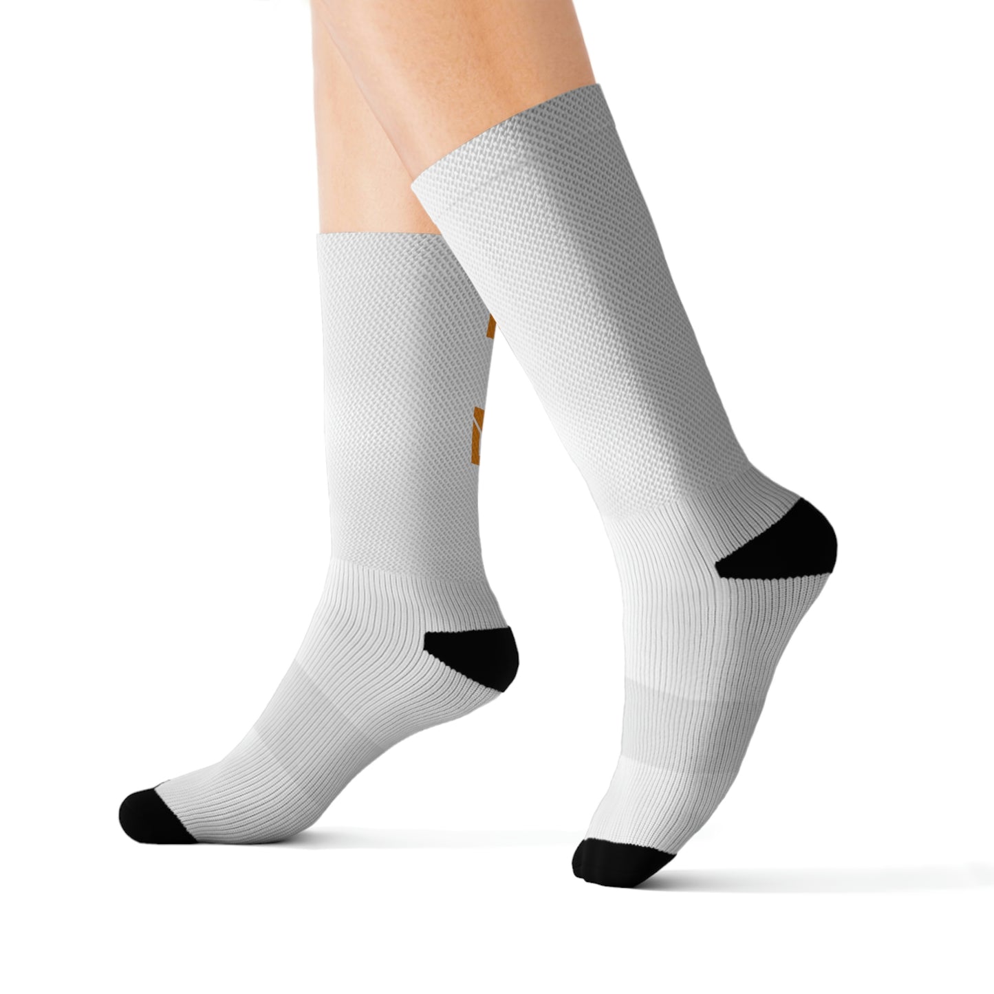 Skylit Music Socks (wht/org)