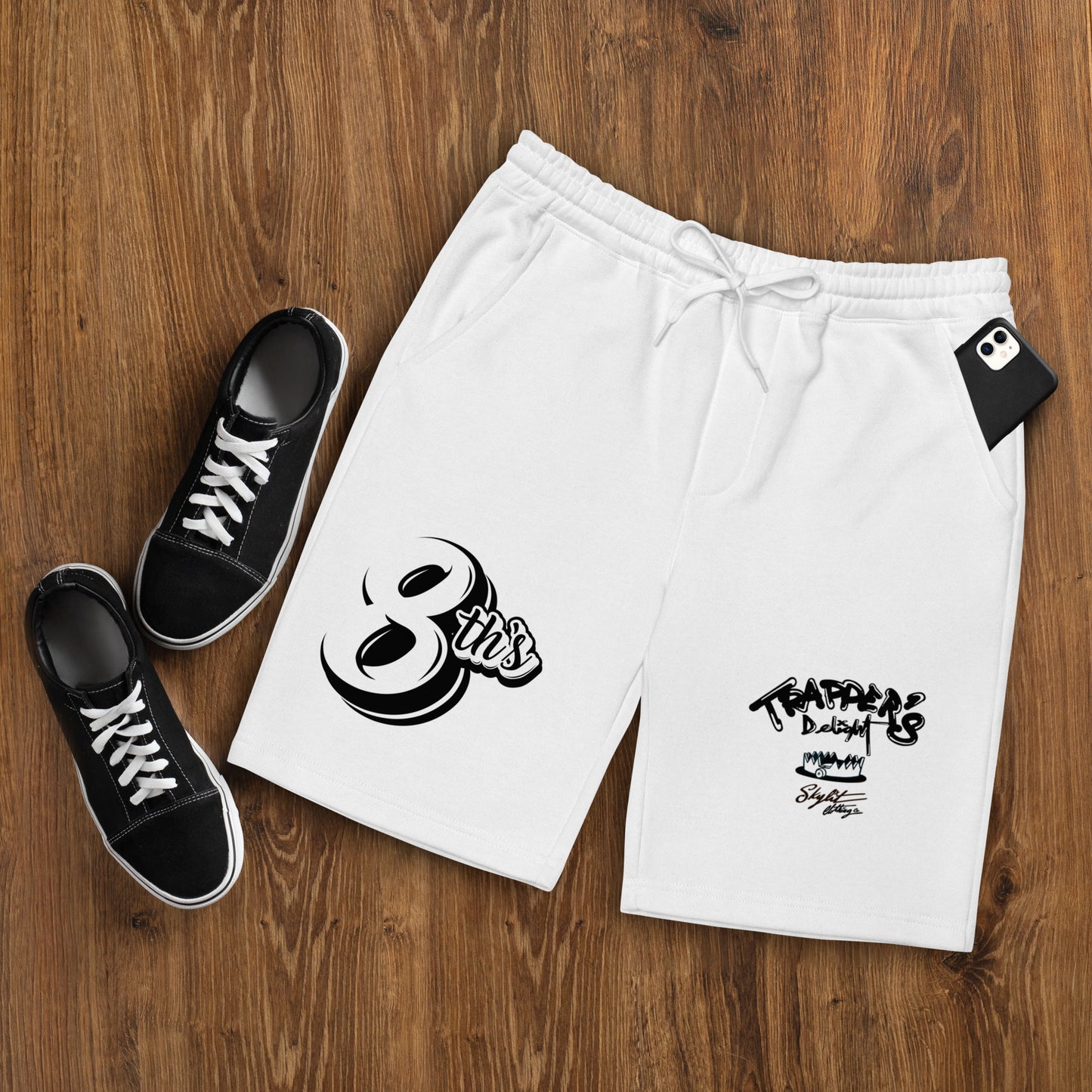 Trapper's Delight 8ths fleece shorts